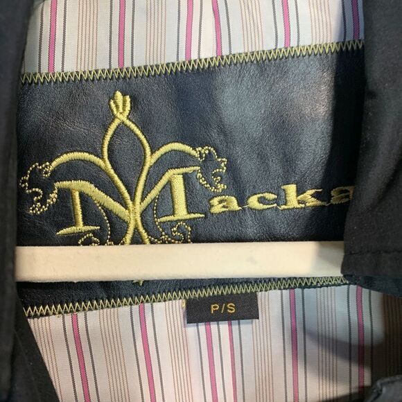 𝅺MACKAGE Leather Trimmed Back Pleated Trench - Picture 9 of 15